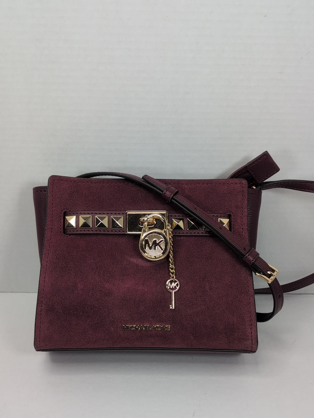 Michael Kors Hamilton Small Crossbody Suede/Leather Bag